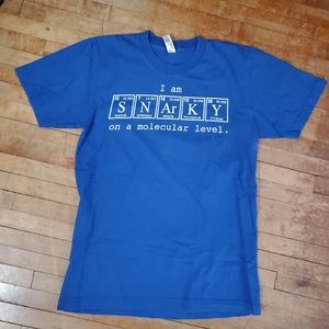 Snarky science molecular geek graphic tee